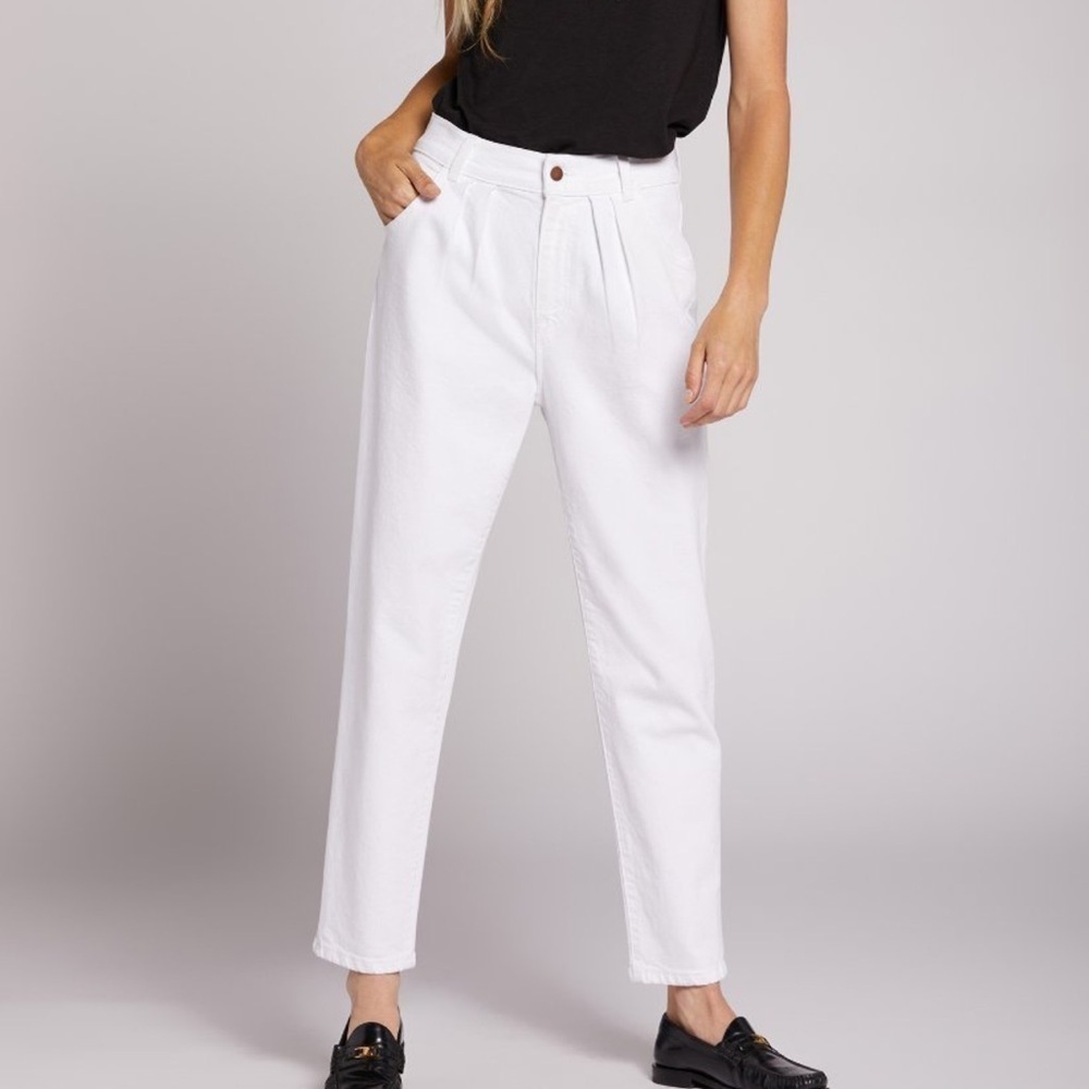 Current/Elliott Arroyo Jean Straight Leg White 23‎
